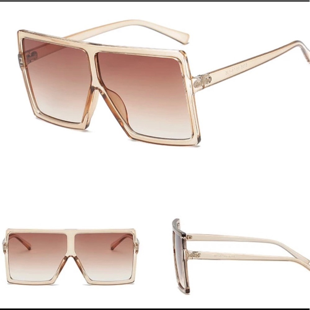 Oversized Nude Sunglasses